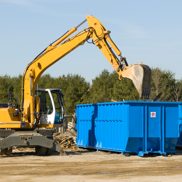 what size residential dumpster rentals are available in Artois